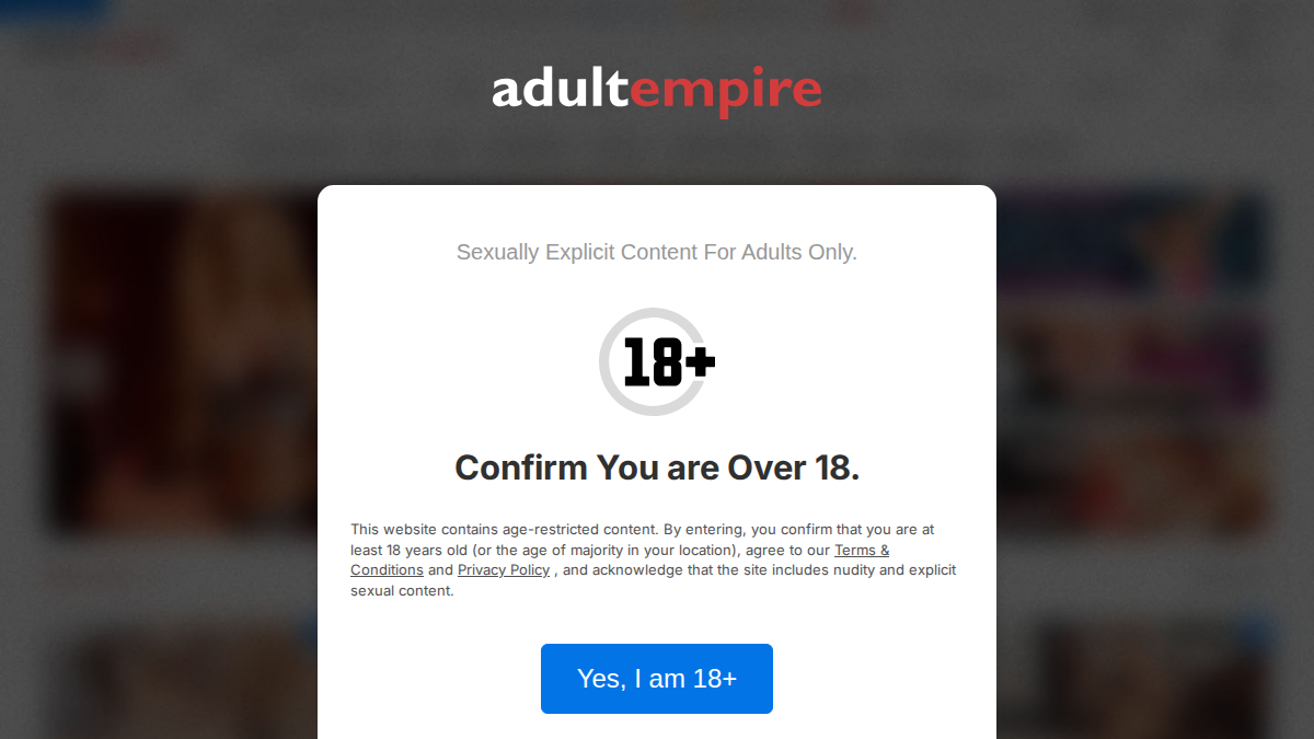 Adult Empire website preview