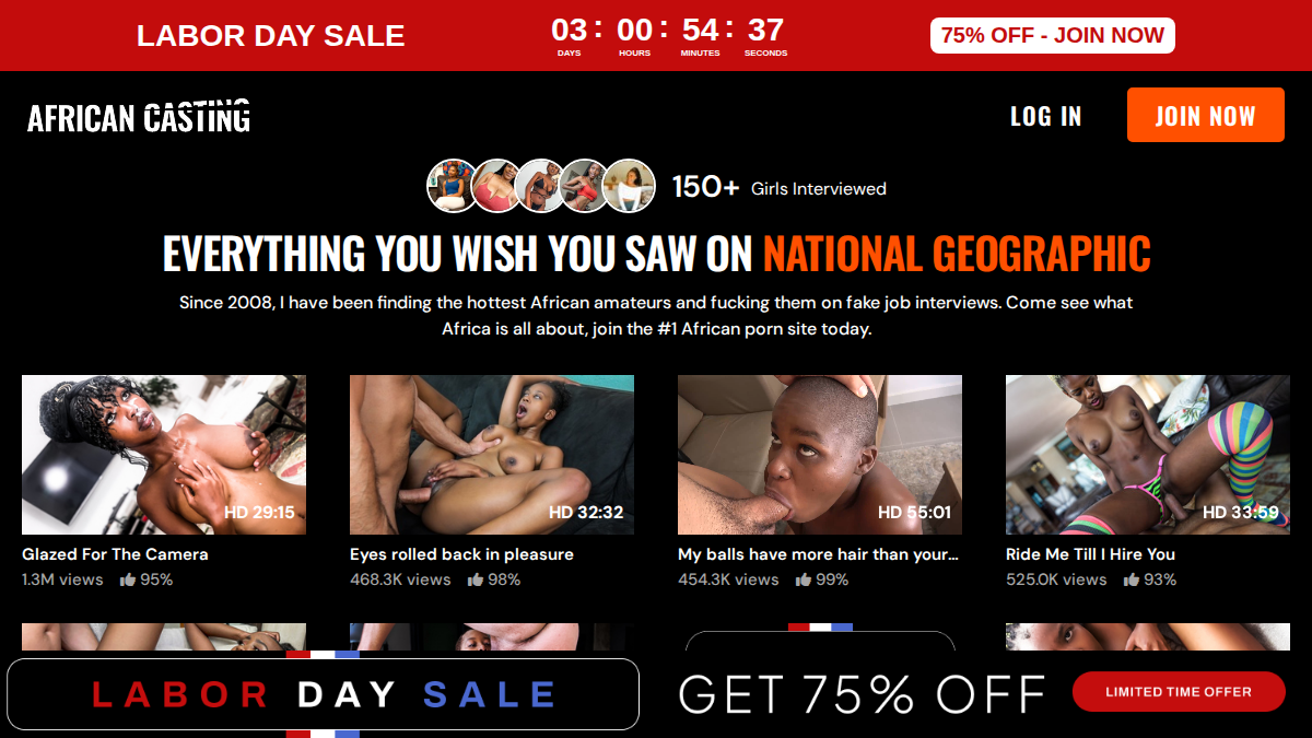 African Casting website preview