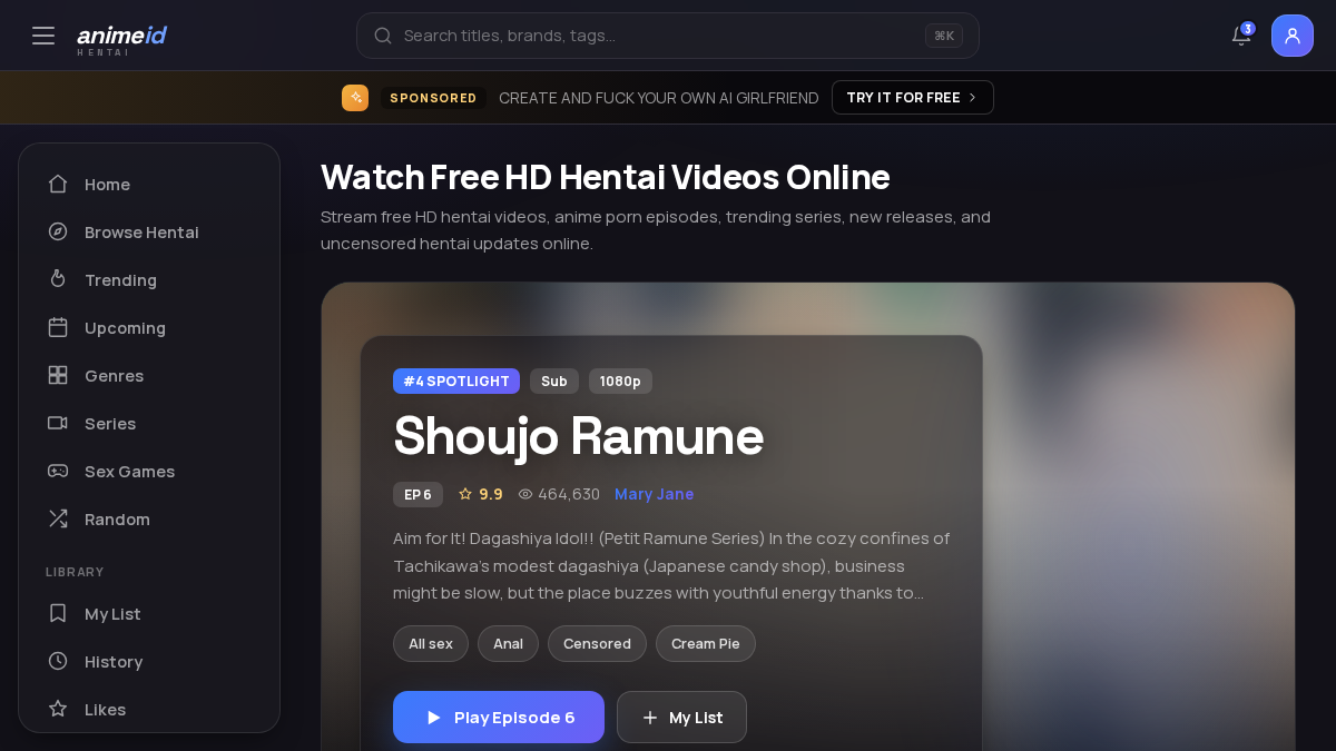 AnimeIDHentai website preview