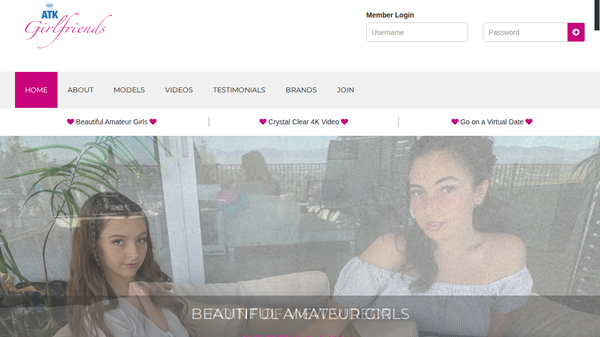 ATK Girlfriends website preview