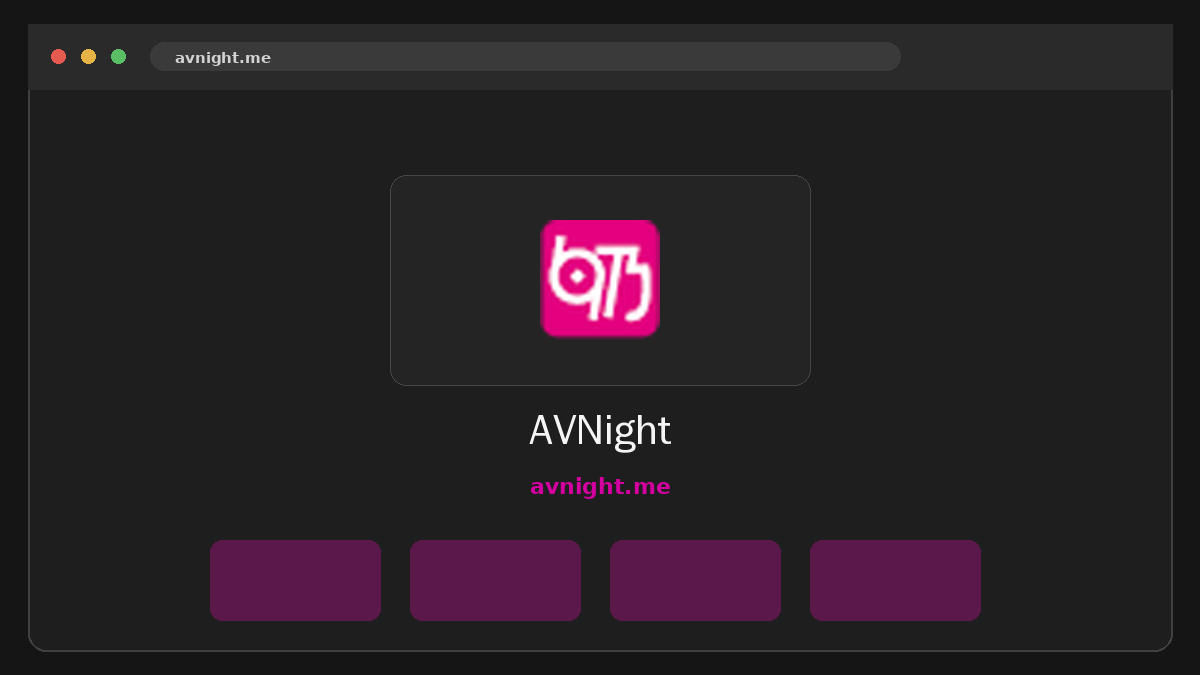AVNight website preview