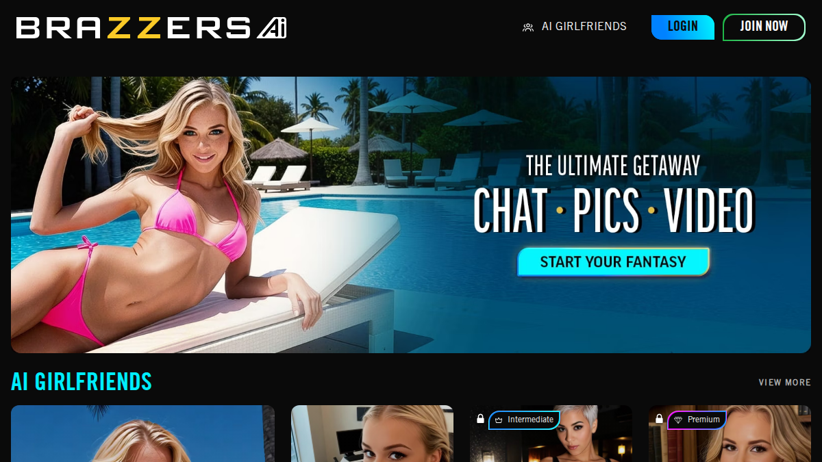 Brazzers AI website preview