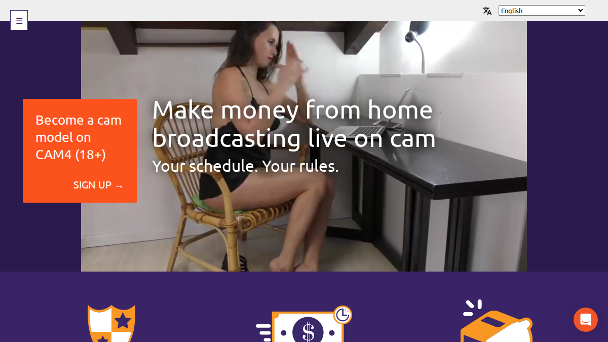 Cam4Models website preview