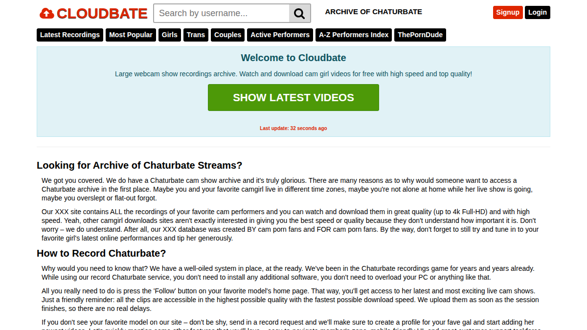 CloudBate website preview