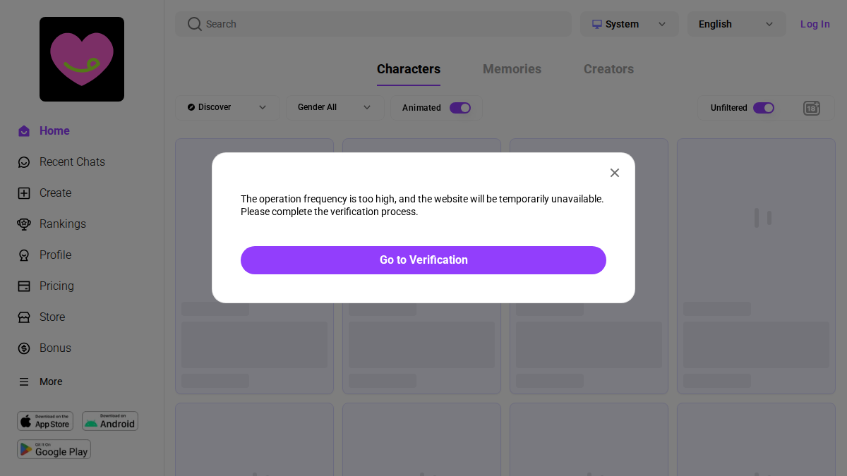 CrushOn AI website preview