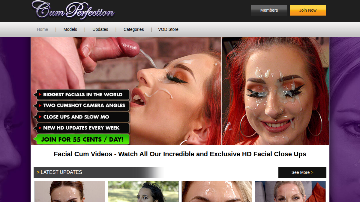 Cum Perfection website preview