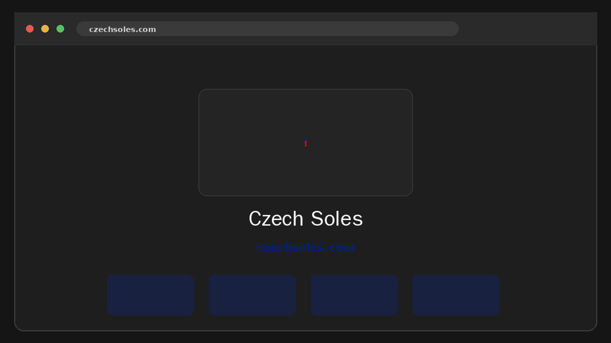 Czech Soles website preview