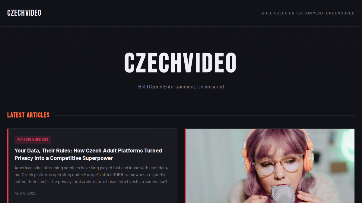 CzechVideo website preview
