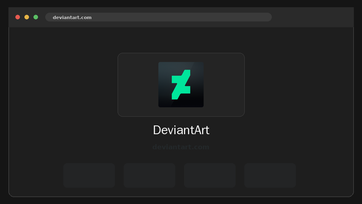 DeviantArt website preview