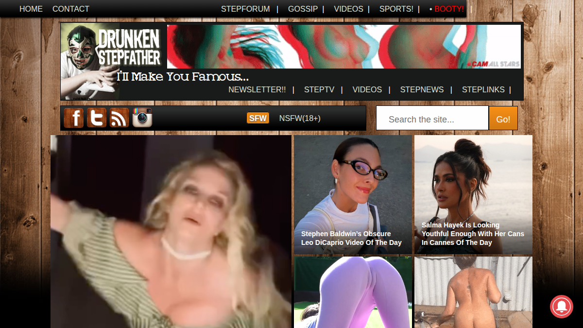 DrunkenStepfather website preview