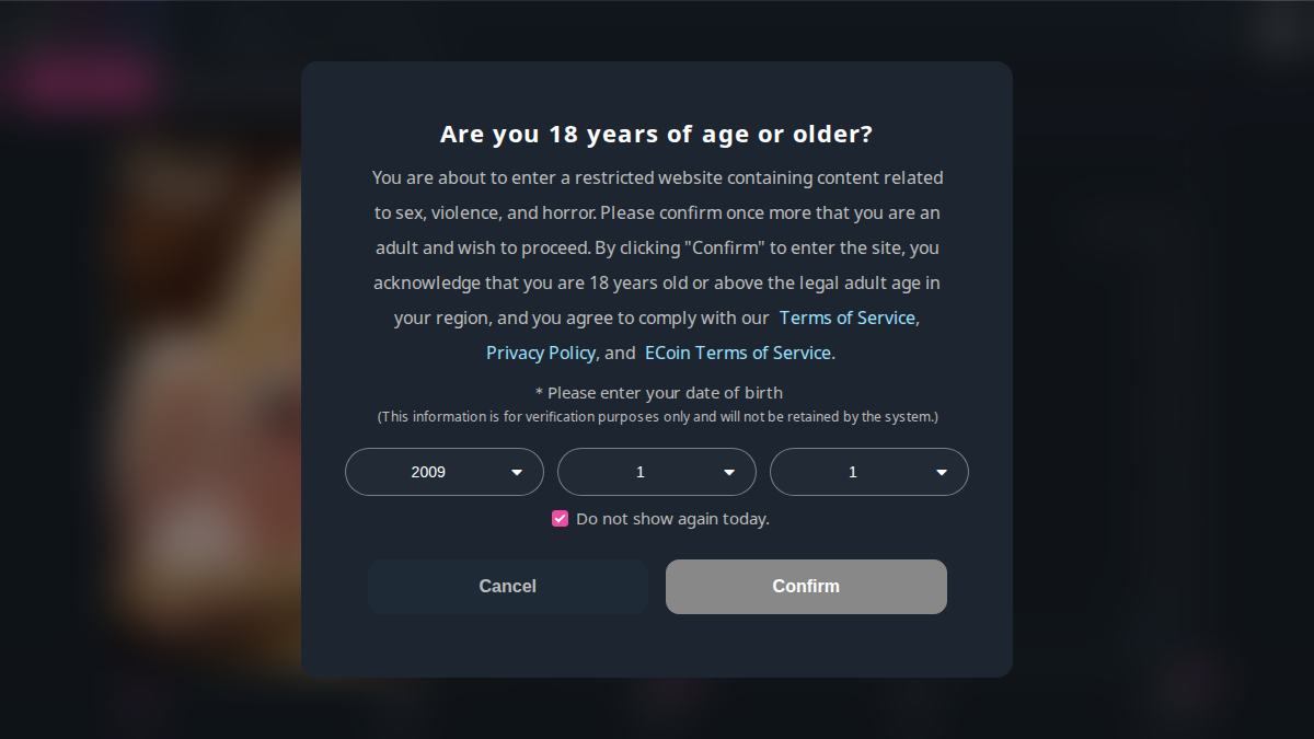 EroLabs website preview