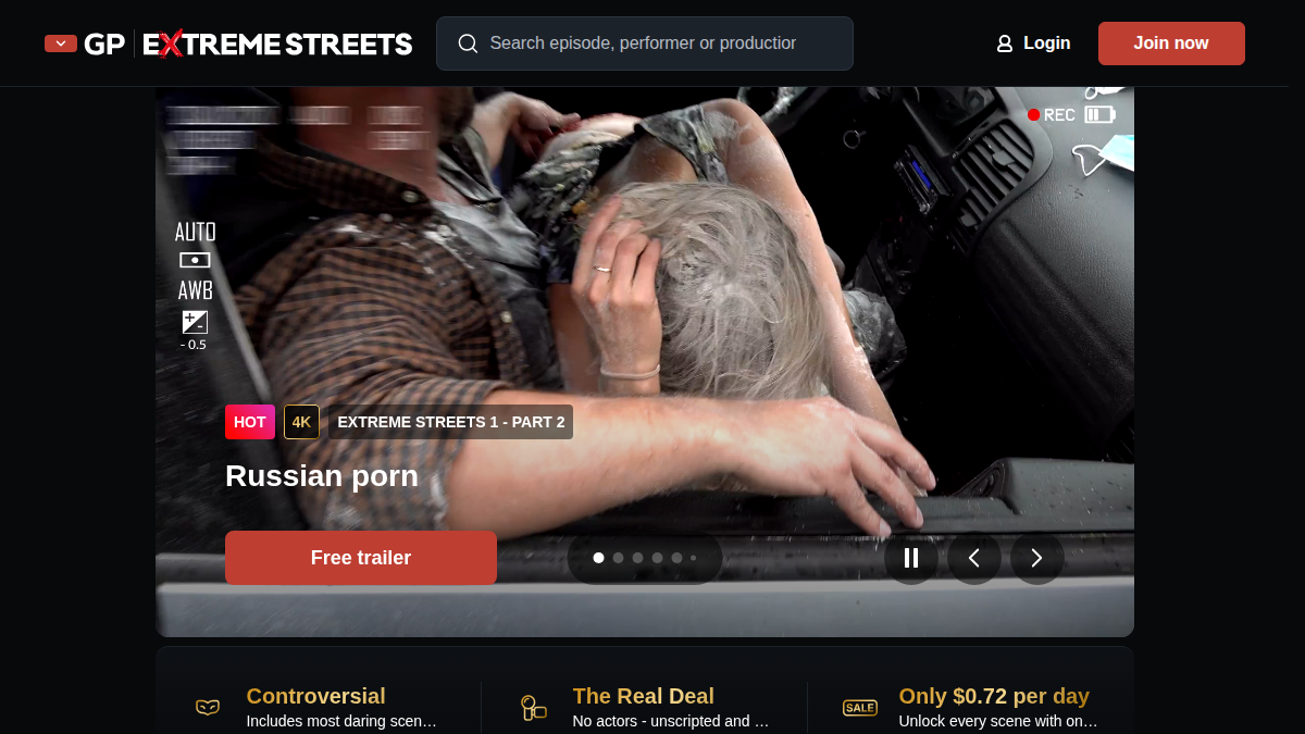 Extreme Streets website preview