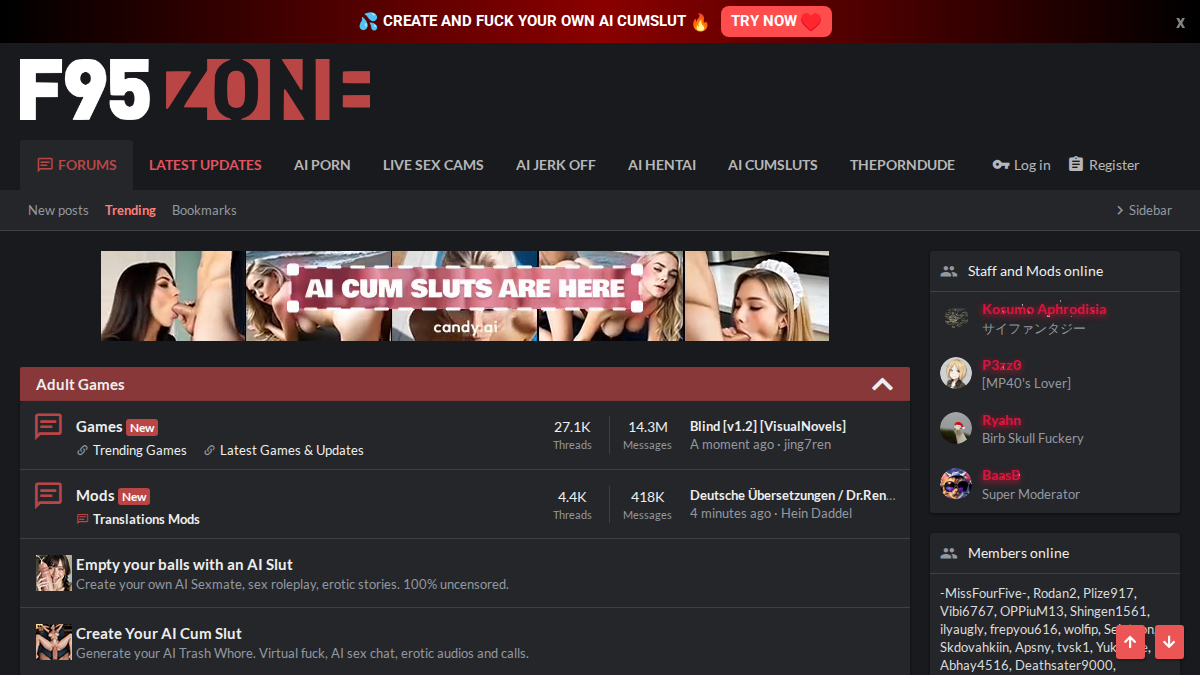 F95zone website preview