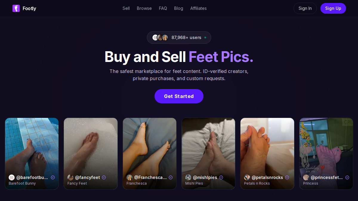 Footly website preview