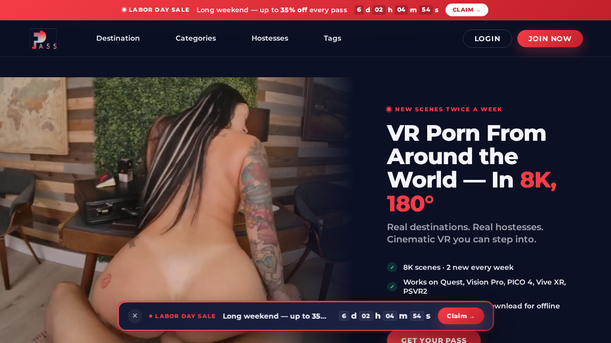 FuckPassVR website preview