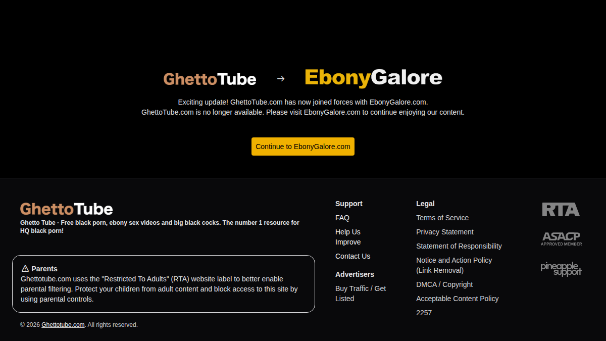 GhettoTube website preview