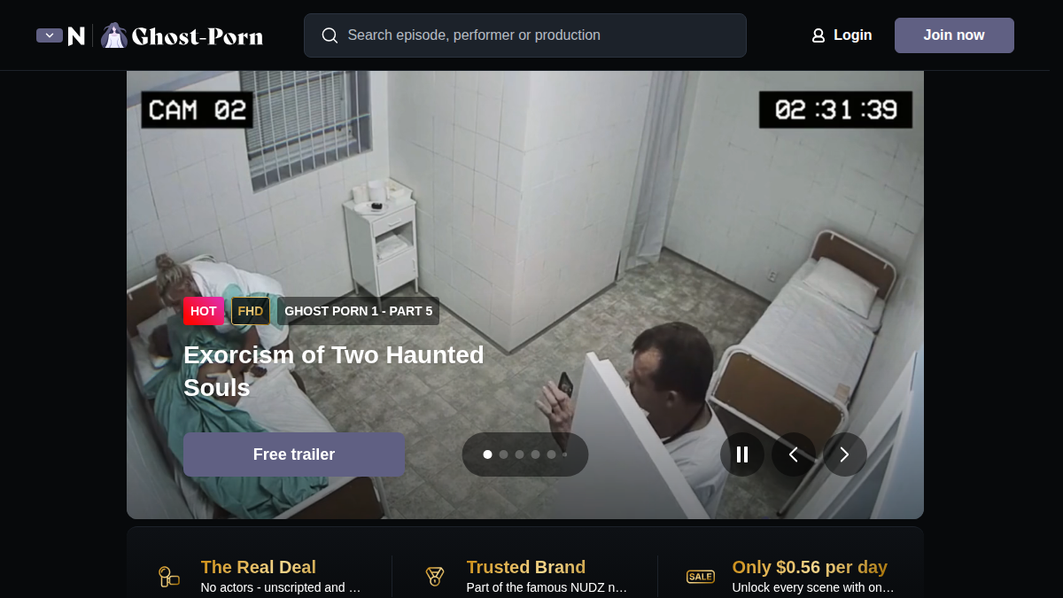 Ghost Porn website preview