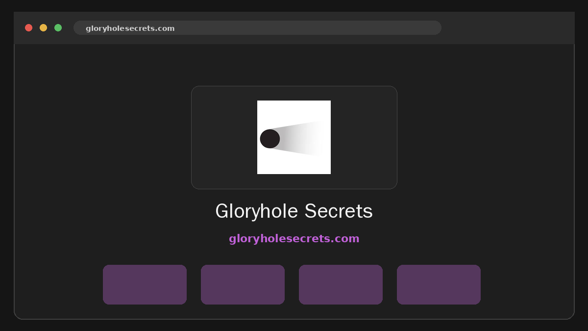 Gloryhole Secrets website preview