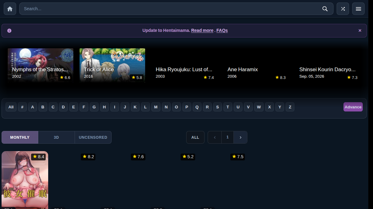 HentaiMama website preview