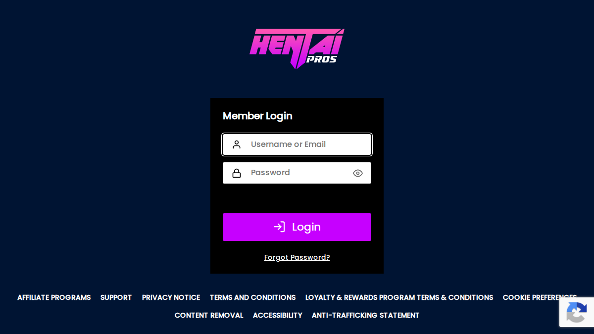 HentaiPros website preview