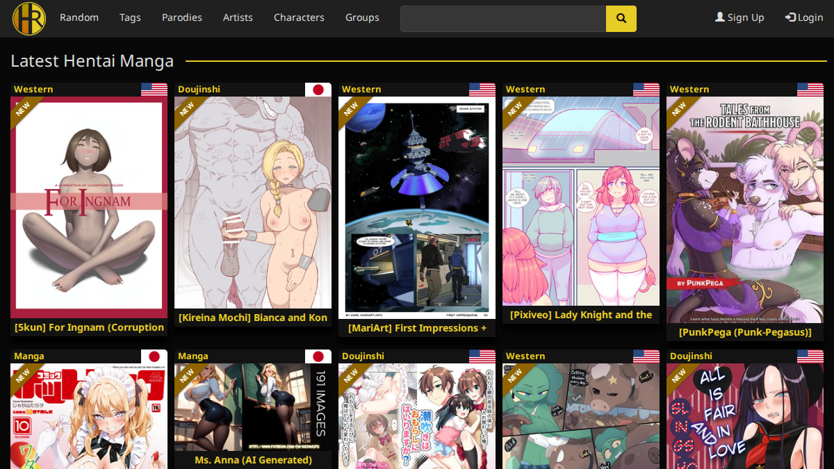 HentaiRox website preview