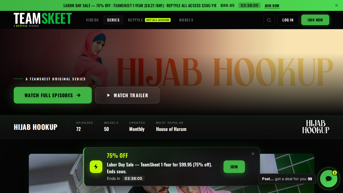 Hijab Hookup website preview
