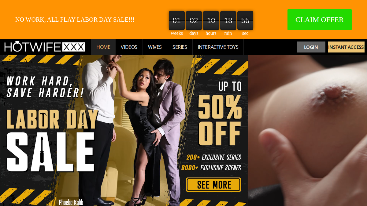 HotwifeXXX website preview