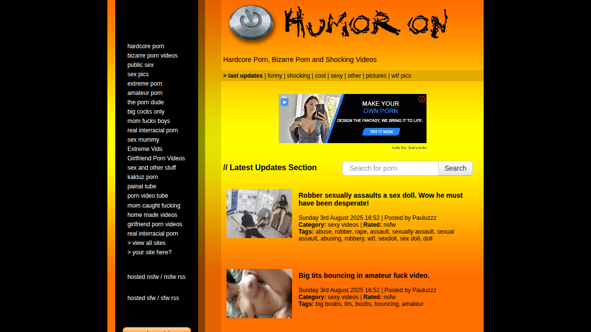 HumorOn website preview