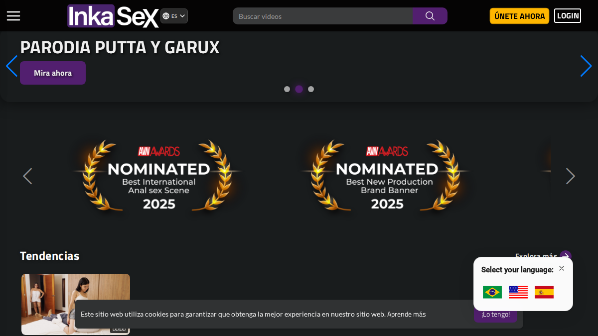 InkaSex website preview