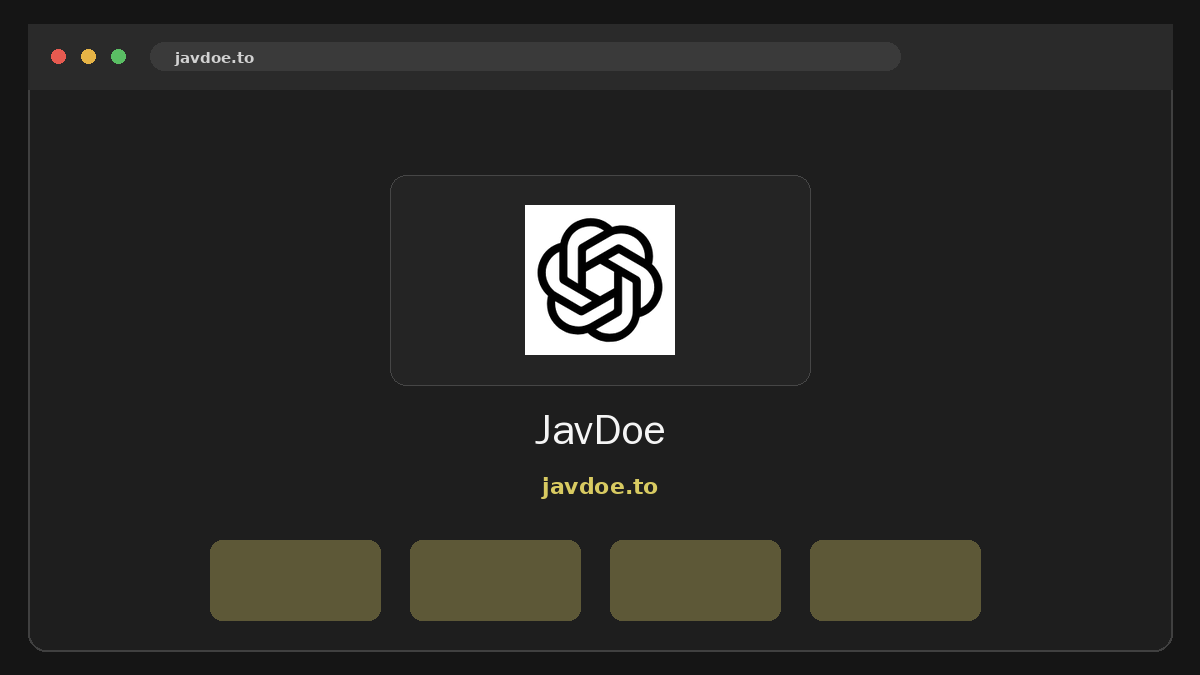 JavDoe website preview