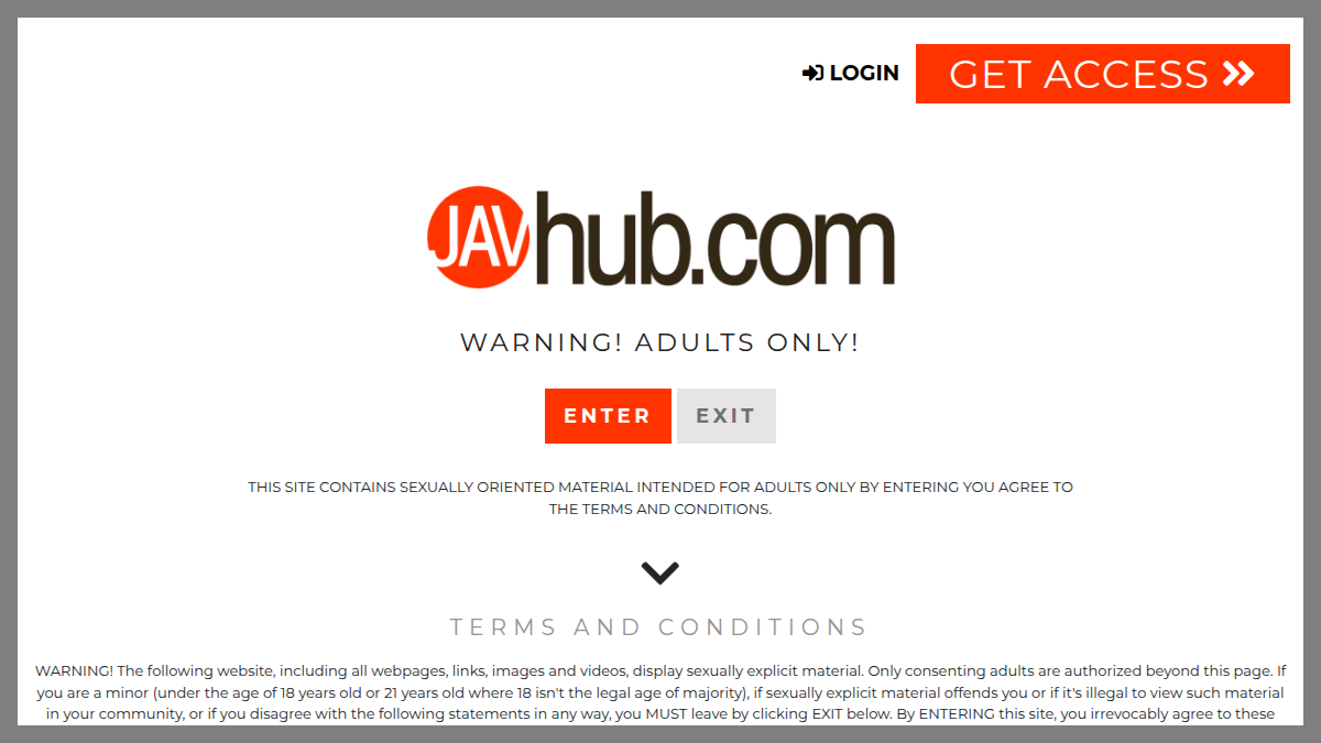JavHub website preview