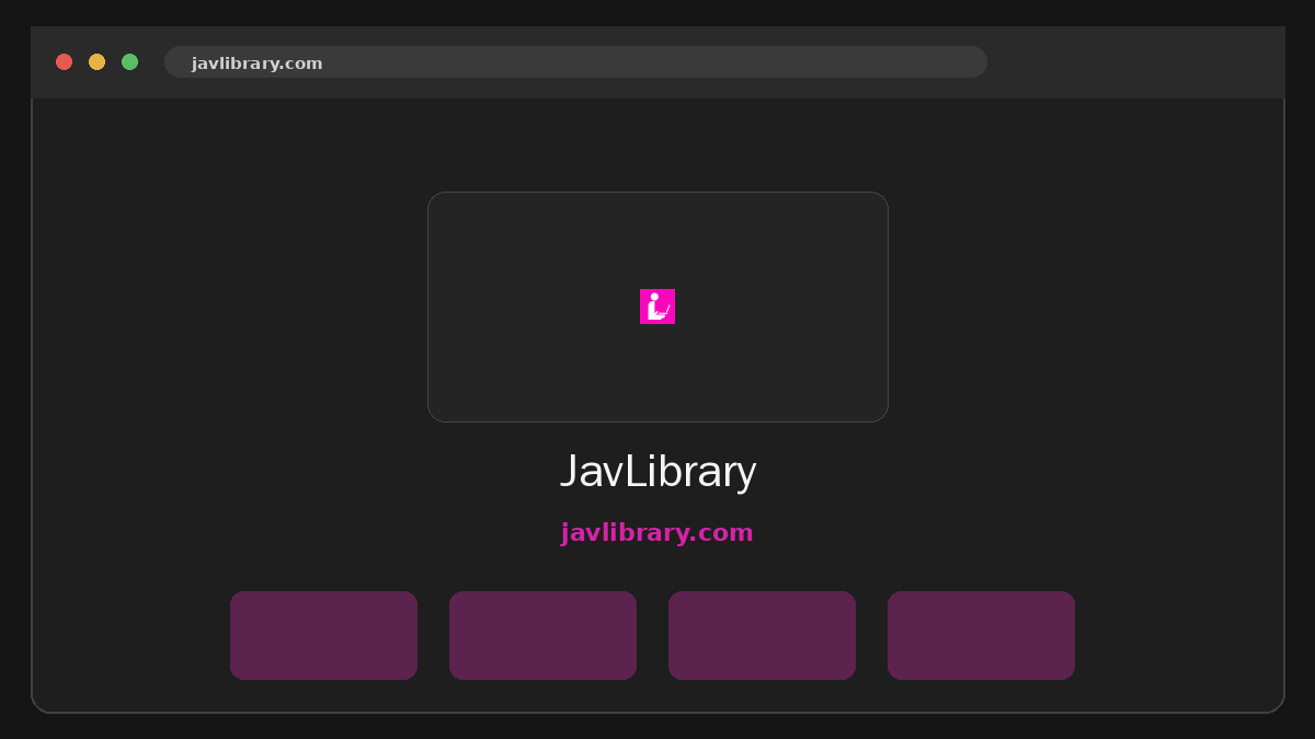 JavLibrary website preview
