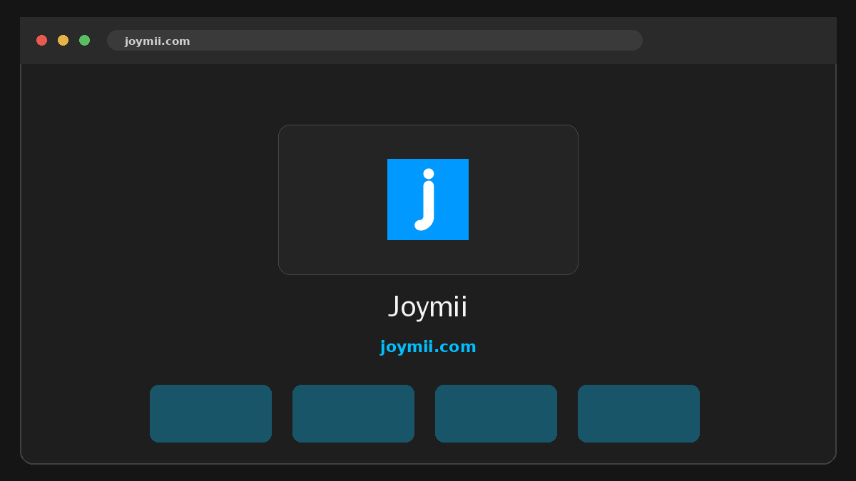 Joymii website preview