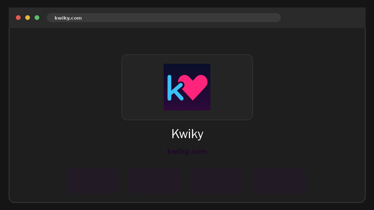 Kwiky website preview