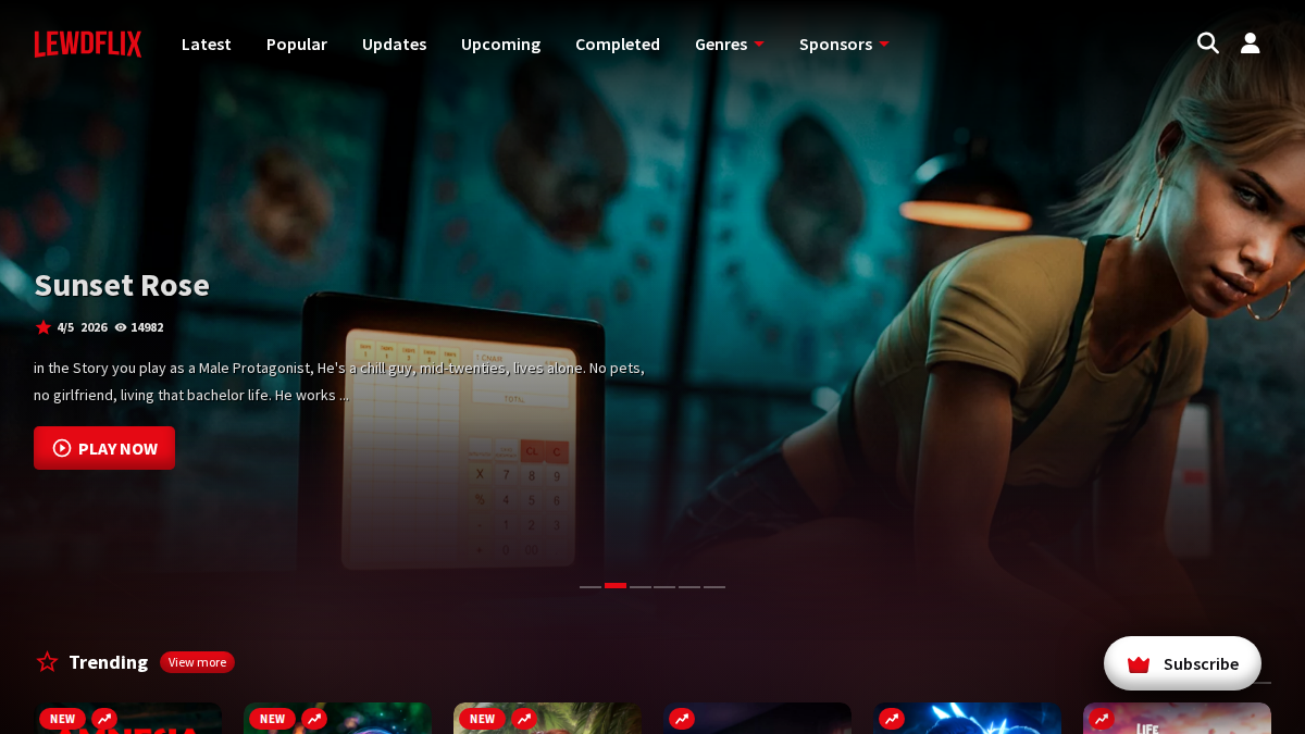 LewdFlix website preview