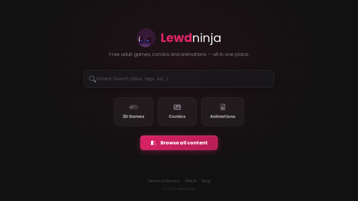LewdNinja website preview