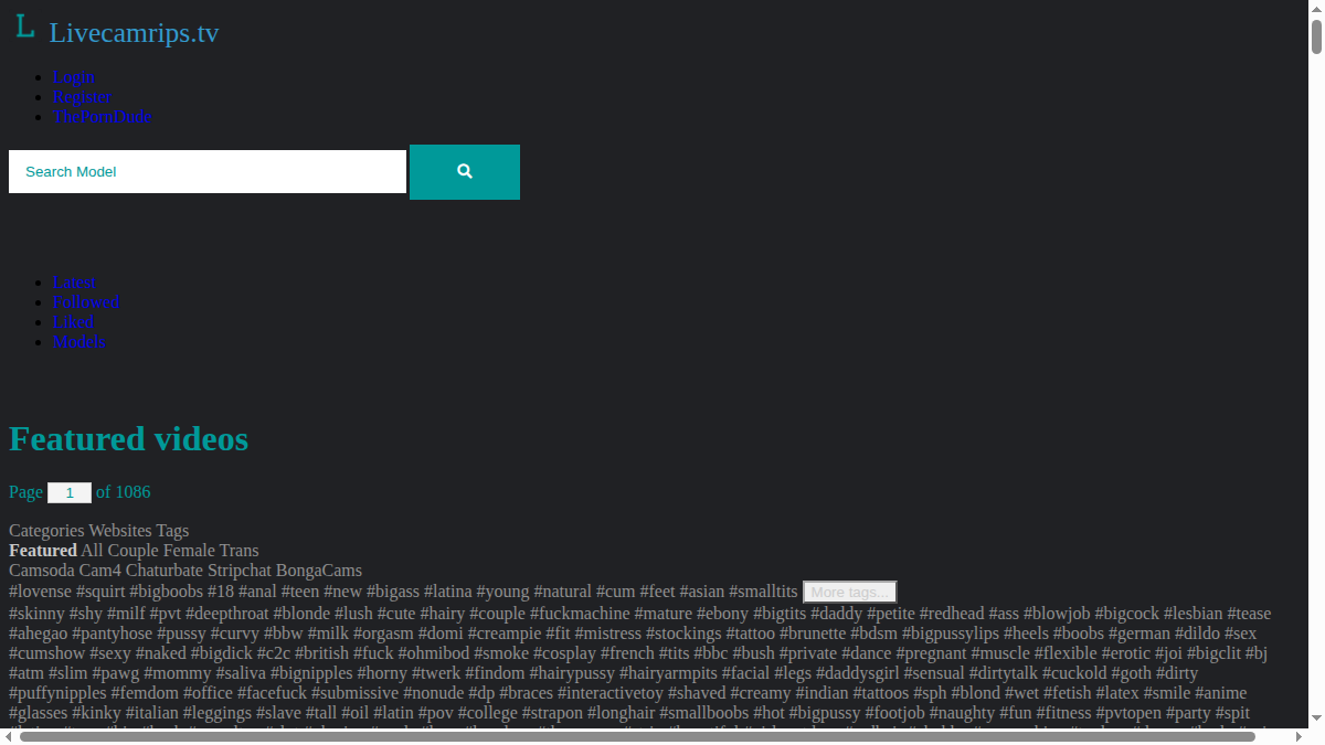 LiveCamRips website preview