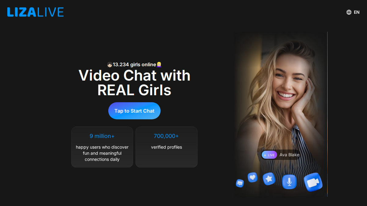 LizaLive website preview