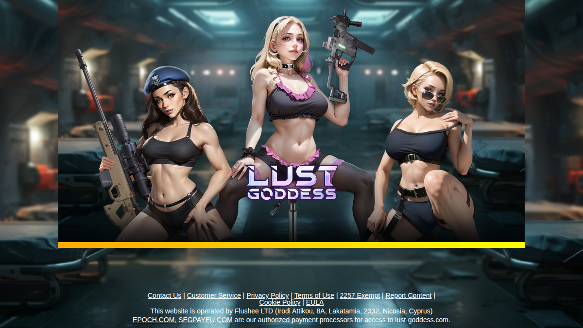 Lust Goddess website preview