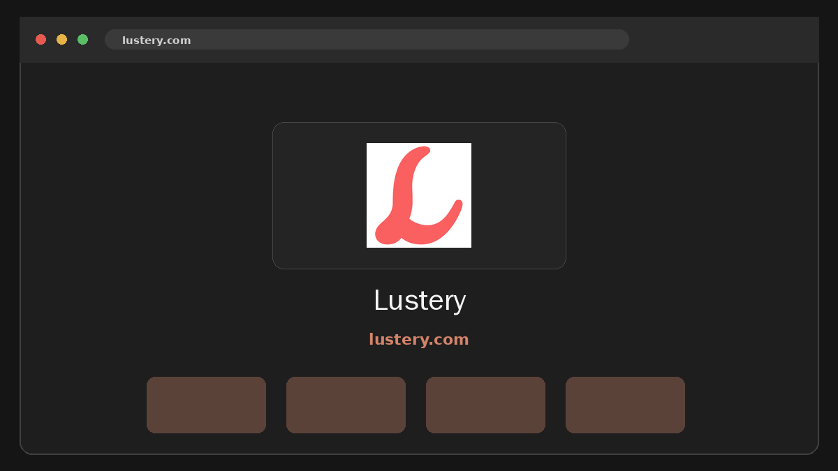 Lustery website preview