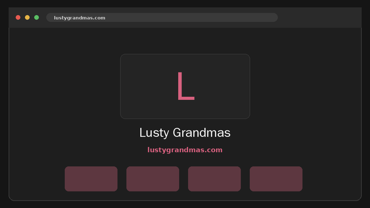 Lusty Grandmas website preview