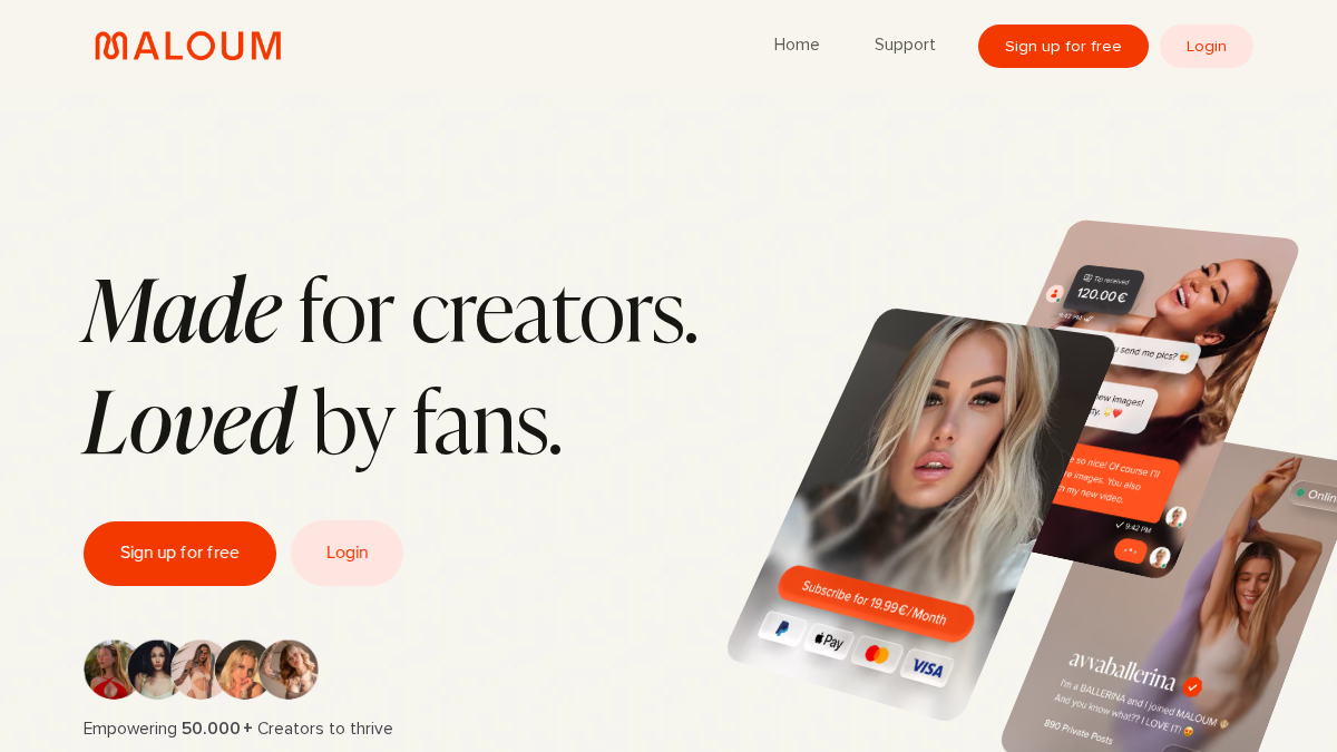 Maloum website preview