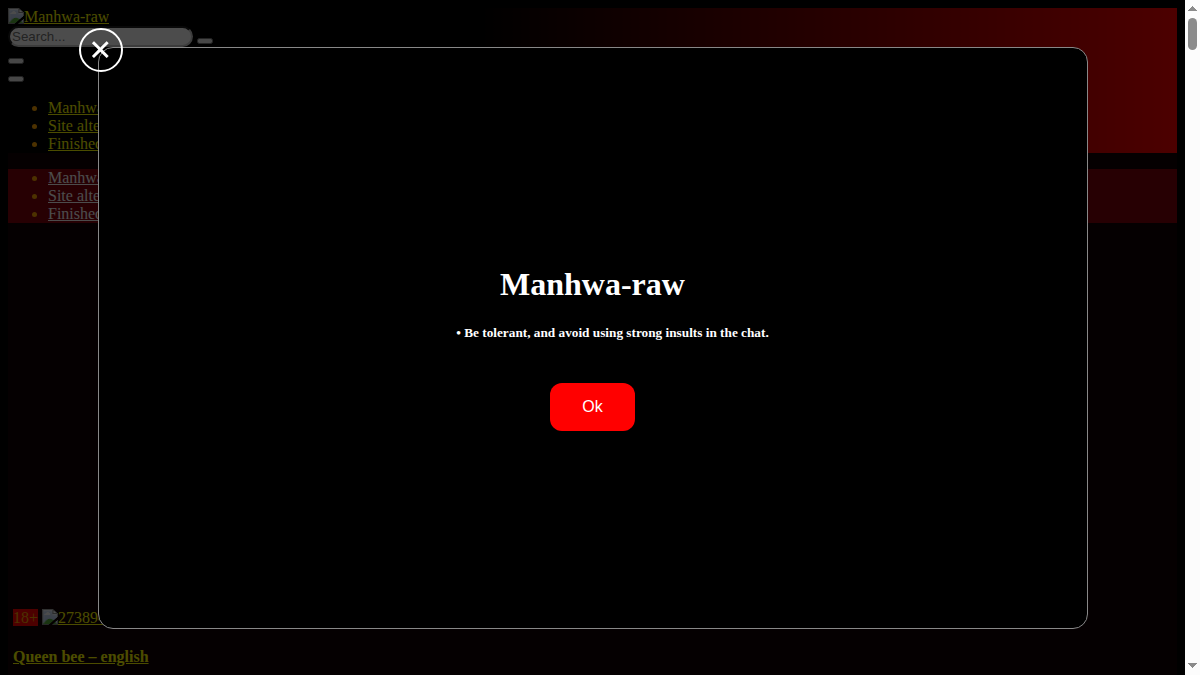 Manhwa Raw website preview