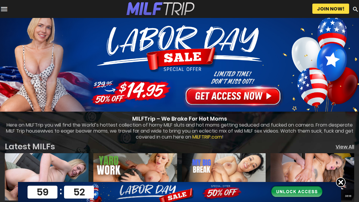 MILF Trip website preview