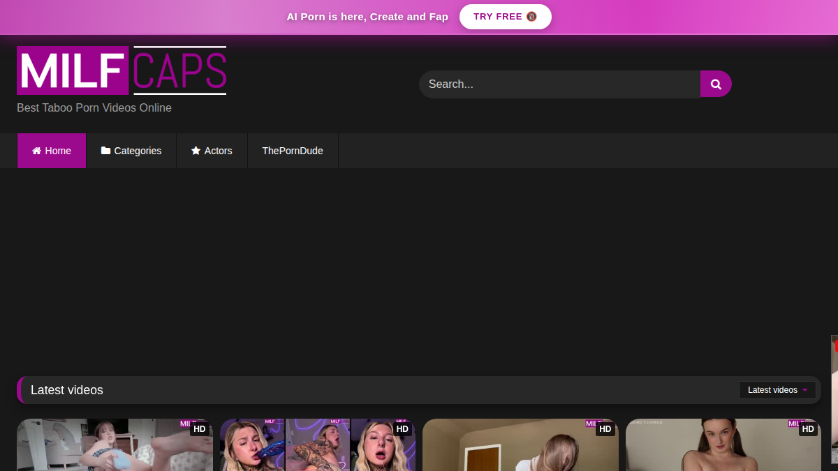 MILFCaps website preview