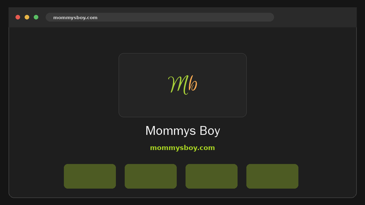 Mommys Boy website preview