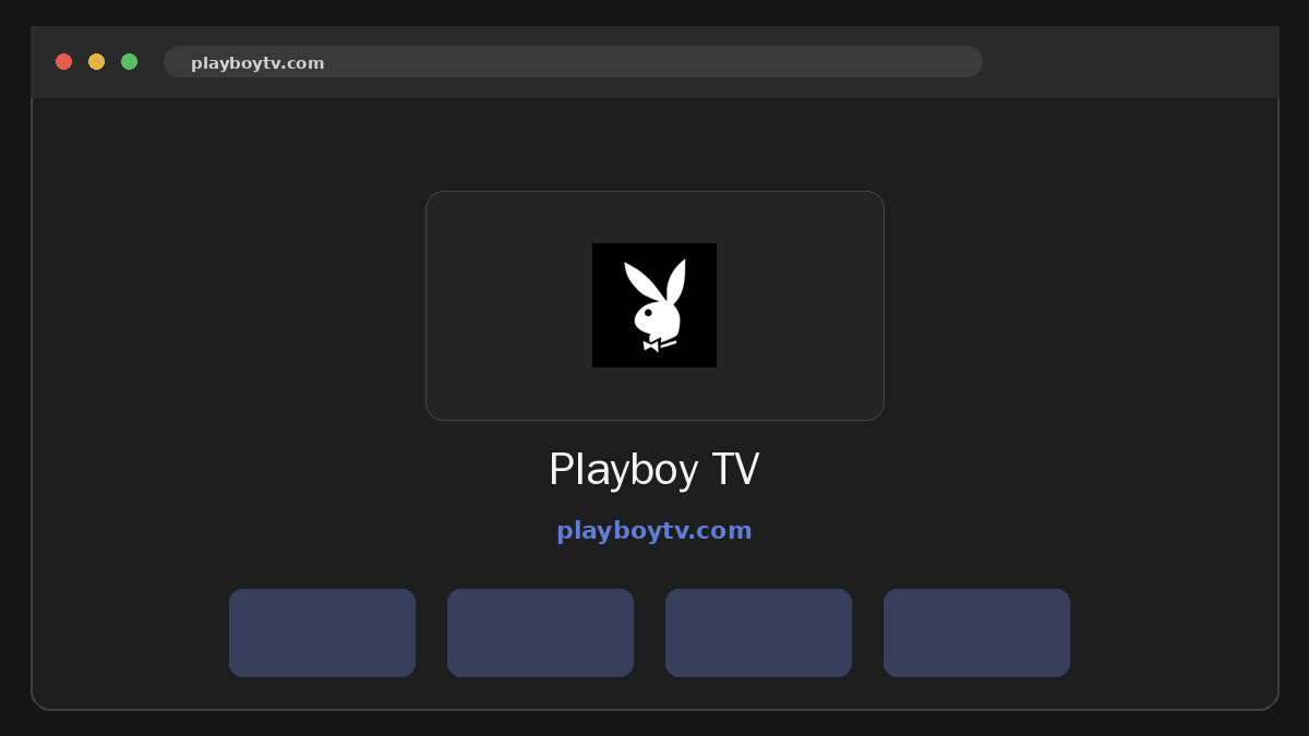 Playboy TV website preview