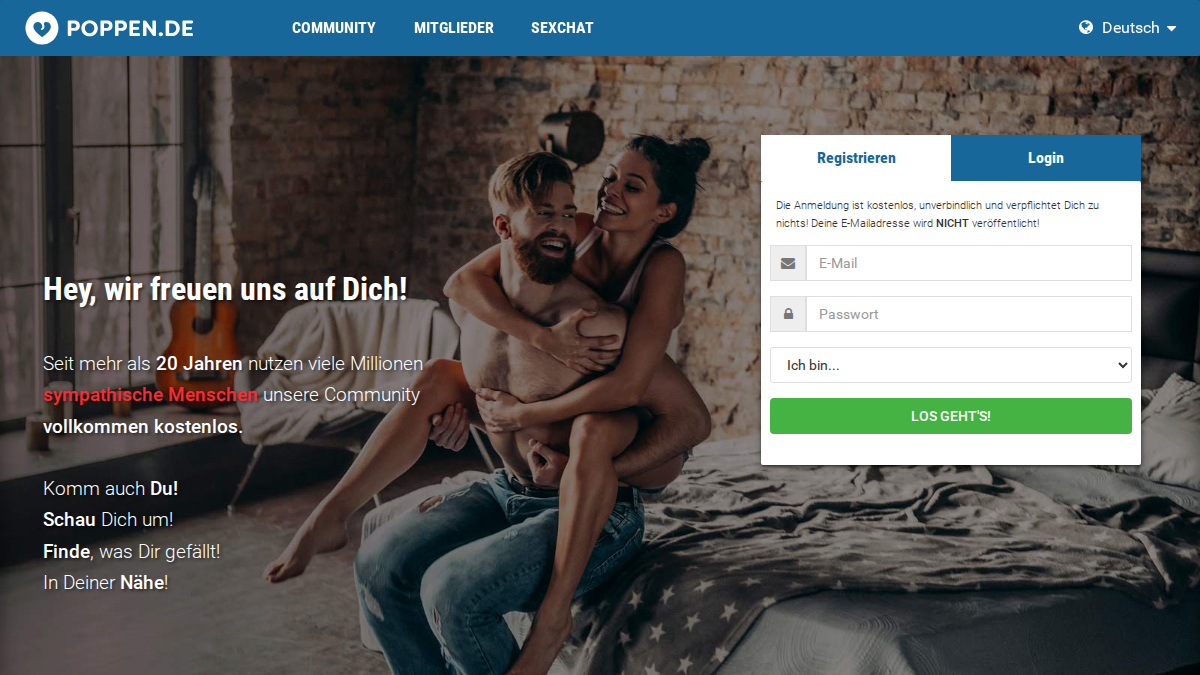 Poppen website preview