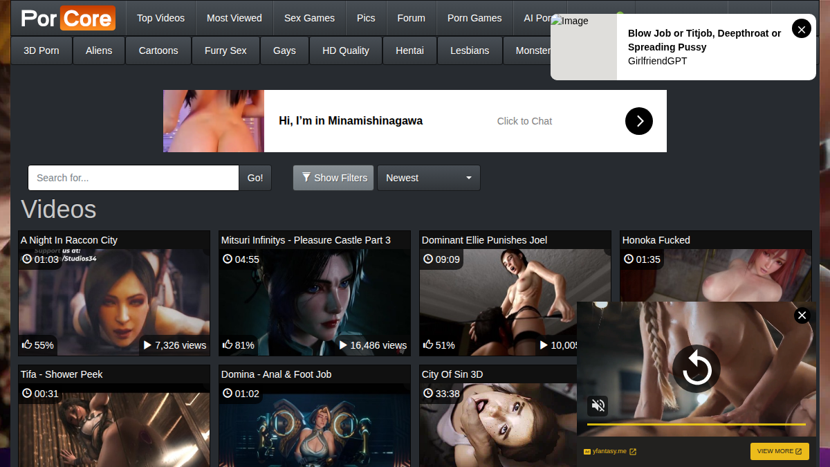 PorCore website preview