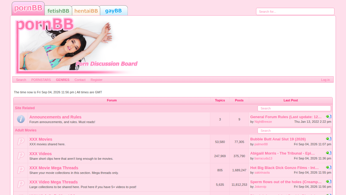 PornBB website preview